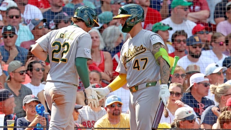Red Sox let late lead slip away, fall to Athletics as series streak ends