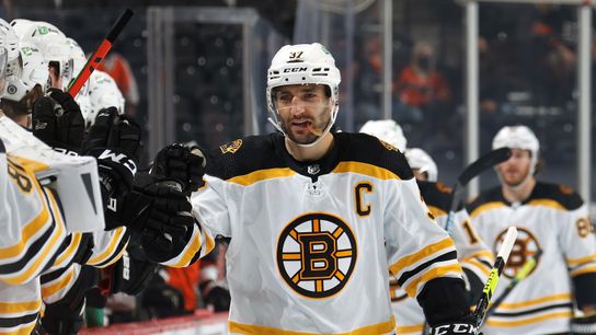 Patrice Bergeron encouraged by hockey’s growing emphasis on mental health taken at Warrior Ice Arena (Bruins)
