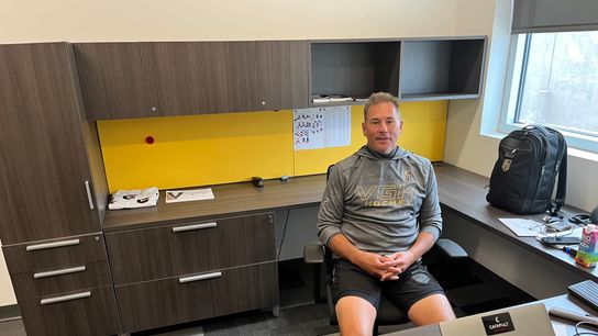 NHL Notebook: Bruce Cassidy talks firing from Bruins, motivations and next chapter in Vegas with BSJ taken at City National Arena (Bruins)