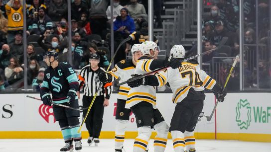 If these are the final weeks for Jake DeBrusk in a Bruins sweater, he's making the most of them taken at BSJ Headquarters (Bruins)