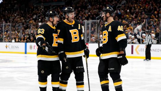 As Bruins wait for dominoes to fall, their vision for 2022-23 season is stuck in limbo taken at Warrior Ice Arena (Bruins)