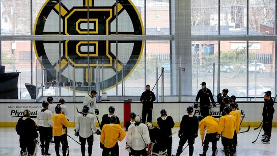 What should Bruins focus on during their ‘mini training camp’ at Warrior Ice Arena? taken at Warrior Ice Arena (Bruins)
