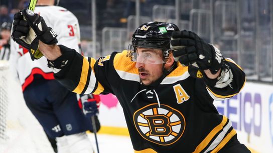 How Brad Marchand evolved from pest to mentor for next generation of Bruins' talent taken at Warrior Ice Arena (Bruins)