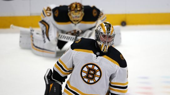 Ryan: So…. what’s next for a suddenly crowded Bruins goalie corps?  taken At TD Garden (Bruins)