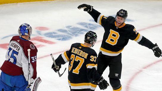 BSJ Game Report: Bruins 5, Avalanche 1 - Bruins post statement win against Colorado taken At TD Garden (Bruins)