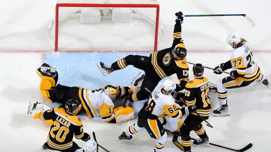 Bruins’ shooting woes hit a low point in 52-shot shutout showing against Penguins taken at BSJ Headquarters (Bruins)