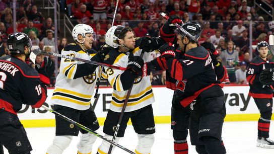 BSJ Game Report: Hurricanes 5, Bruins 2 - Lindholm injured, B’s follow familiar, painful script in Raleigh  taken at BSJ Headquarters (Bruins)