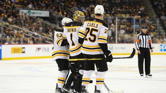 What’s next after Swayman/Forbort injuries, Lauko’s tribute to a friend & more takeaways from Bruins’ wild OT win over Pens taken at BSJ Headquarters (Bruins)