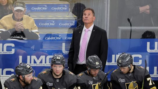 A reflective Bruce Cassidy readies himself for a showdown with his former team taken at BSJ Headquarters (Bruins)