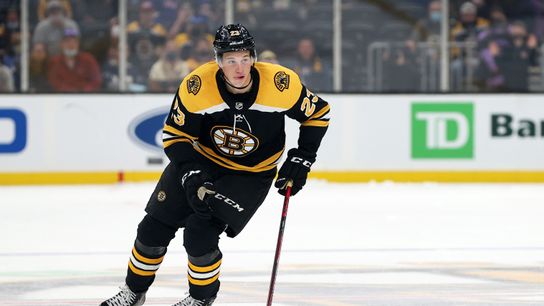 When will Jack Studnicka get a chance to take training wheels off in Bruins' lineup? taken at Warrior Ice Arena (Bruins)