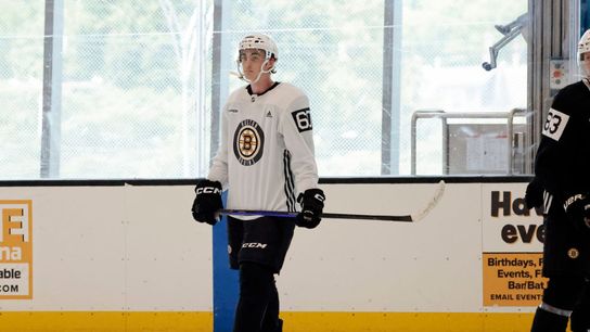 Brett Harrison, like his peers, looking to get stronger for successful transition to pros taken at BSJ Headquarters (Bruins)