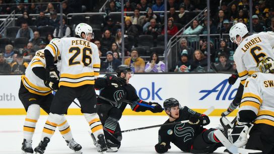 Haggerty: Bruins' back end feeling Lindholm absence  taken at BSJ Headquarters. Photo by Steven Bisig-Imagn Images