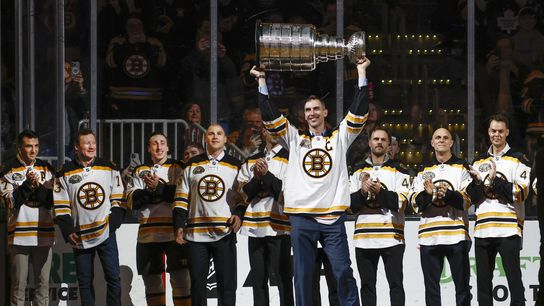 NHL Notes: Chara adding big voice to the Bruins taken at Warrior Ice Arena (Bruins)