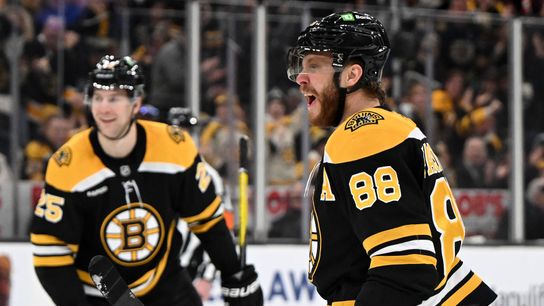 NHL Notebook: Pastrnak cooking with January heat  taken at TD Garden (Bruins)
