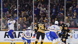 Haggerty: 'Embarrassing' and 'unacceptable' 6-1 loss mars Bruins playoff run taken at TD Garden (Bruins). Photo by Bob DeChiara-Imagn Images