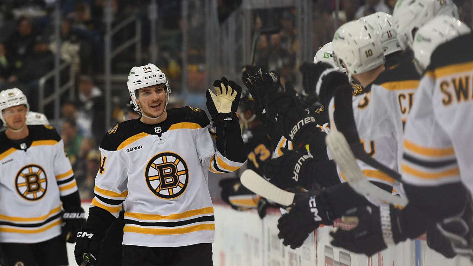 Boston Bruins' Craig Smith now counts a player he once wanted to
