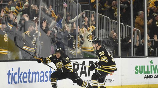 FINAL, Game 7: Bruins 2, Maple Leafs 1 (OT) - Pastrnak from Lindholm (goal) 1:54 in OT taken at TD Garden (Bruins)