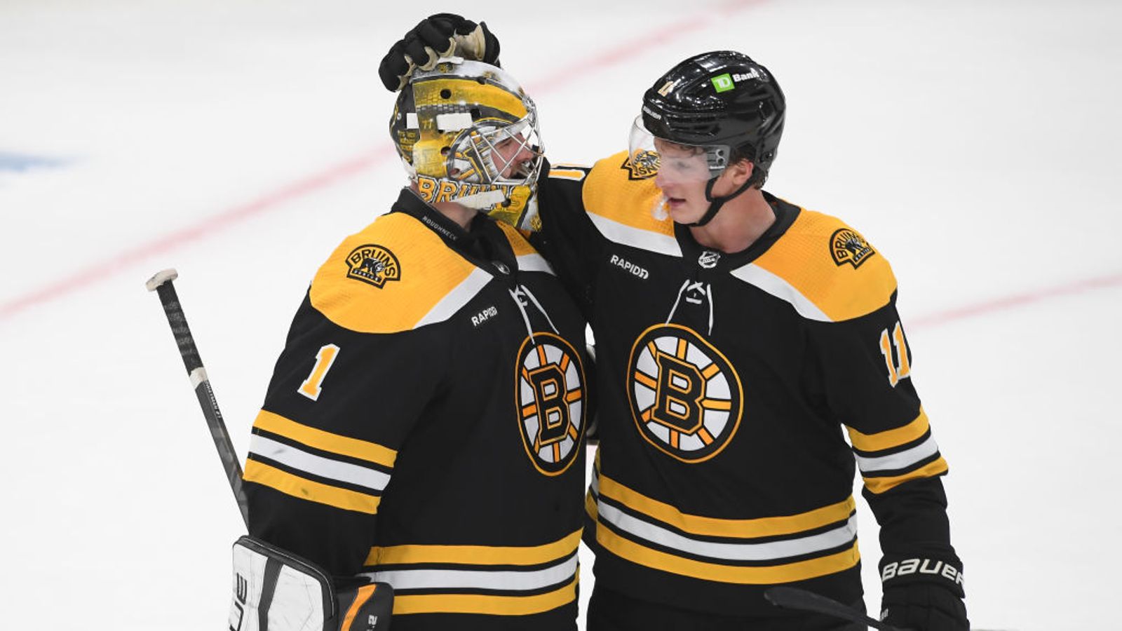 Bruins take on Golden Knights following Frederic's 2-goal performance
