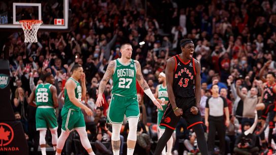 BSJ Game Report: Toronto Raptors 115, Boston Celtics 112 - C's nearly pull off upset missing four starters taken at BSJ Headquarters (Celtics)