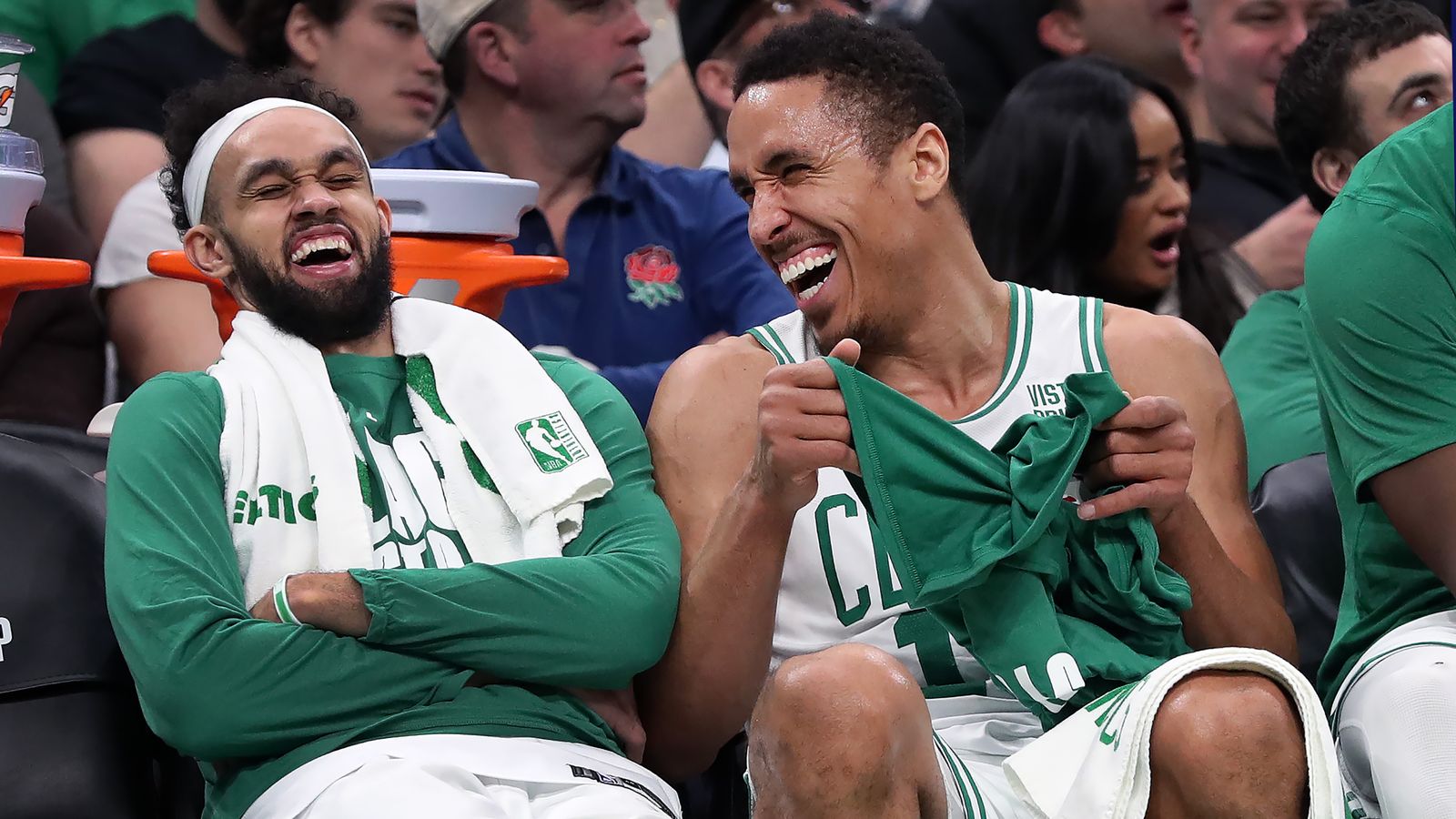 Celtics' Derrick White 'doing better' after neck sprain knocked him out of  Hornets game 