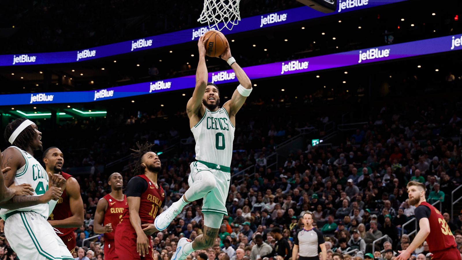 Blake Griffin of the Boston Celtics takes a shot during warmups News  Photo - Getty Images