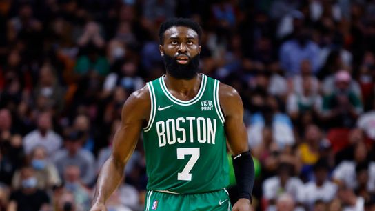 Jaylen Brown wants to make sure recurring hamstring injuries are 'not an ongoing issue.' taken at BSJ Headquarters (Celtics)