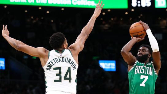 Jaylen Brown is getting blocked a lot more, a sign his legs aren't all the way back taken at BSJ Headquarters (Celtics)
