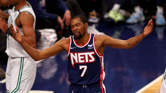 Kevin Durant is staying in Brooklyn. What does that mean for Boston and the NBA? taken at BSJ Headquarters (Celtics)