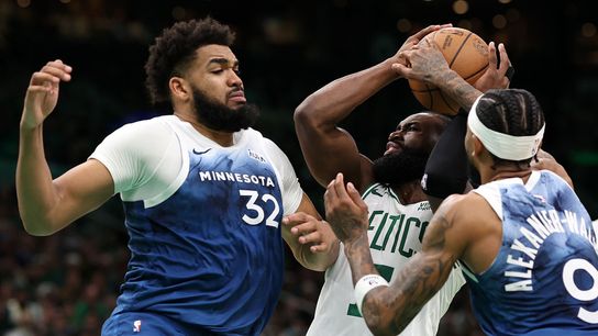 On a night where Boston rebounded for an OT comeback, Jaylen Brown's rebounding was the dirty work they needed to make it happen taken at TD Garden (Celtics)