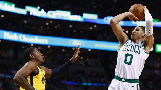 Final: Celtics 111, Cavs 101 - Nothing pretty, but Jaylen Brown leads Celtics win over Cavs taken at BSJ Headquarters (Celtics)