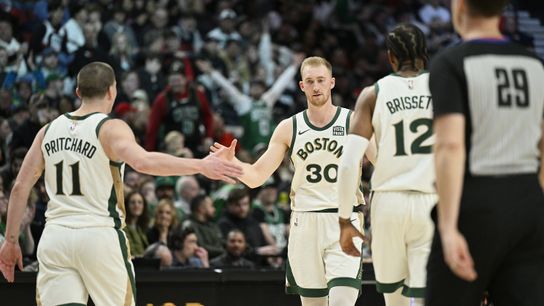 BSJ Game Report: Cetlics 121, Blazers 99 - Aggressive C's, hot Hauser, cruise past Portland taken at BSJ Headquarters (Celtics)