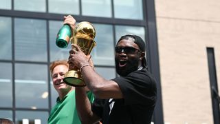 Hurley: A Jaylen Brown farewell, and some Boston sports championship predictions taken at BSJ Headquarters (Celtics). Photo by Brian Fluharty-Imagn Images