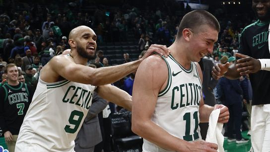 Taking a fresh crack at the Celtics starting lineup, bench rotations, and finishing group taken at BSJ Headquarters (Celtics)