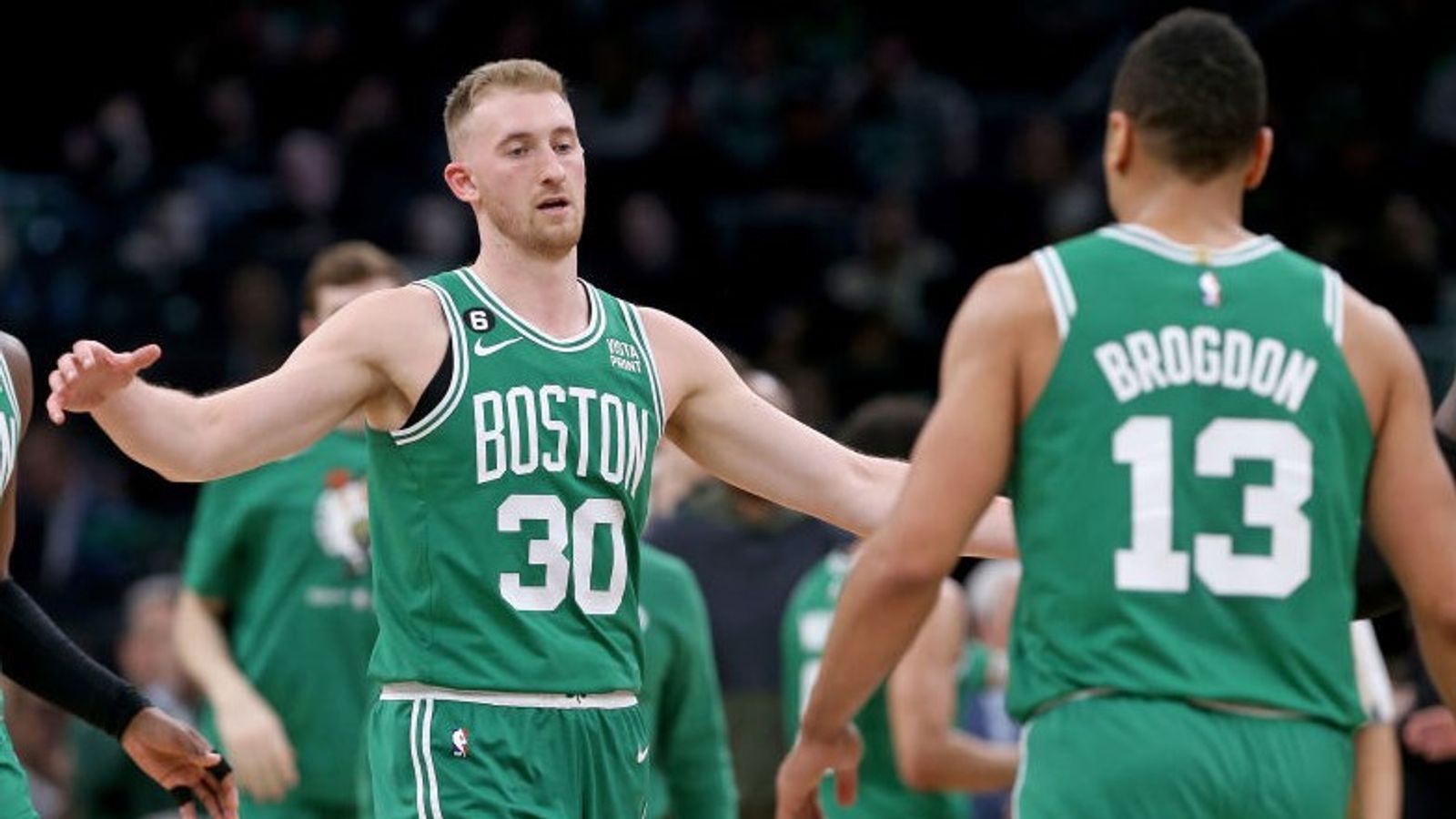 Which players who have played for the Boston Celtics and have hit