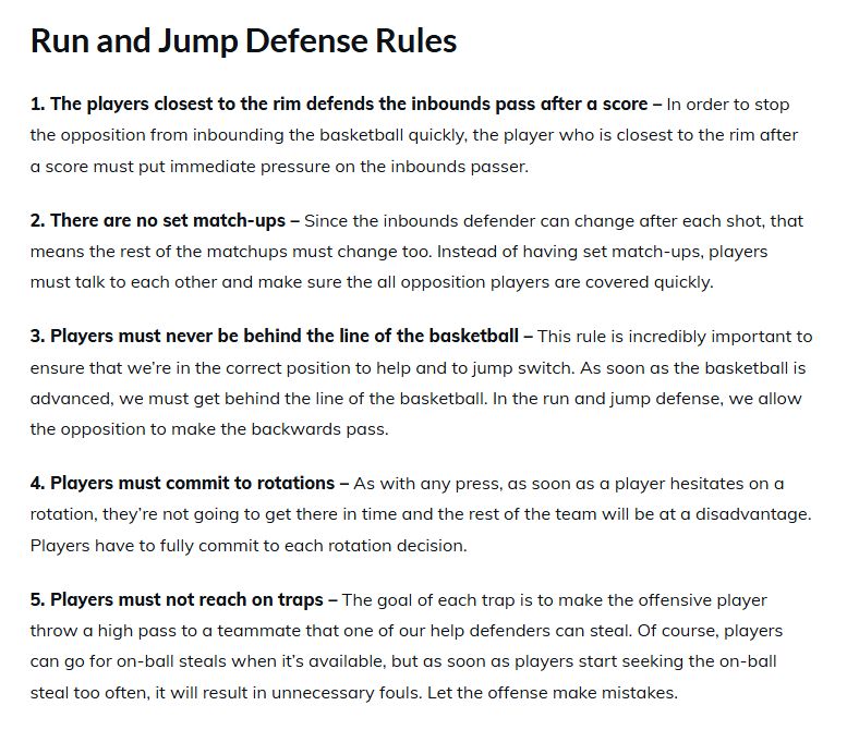 Run and Jump defense