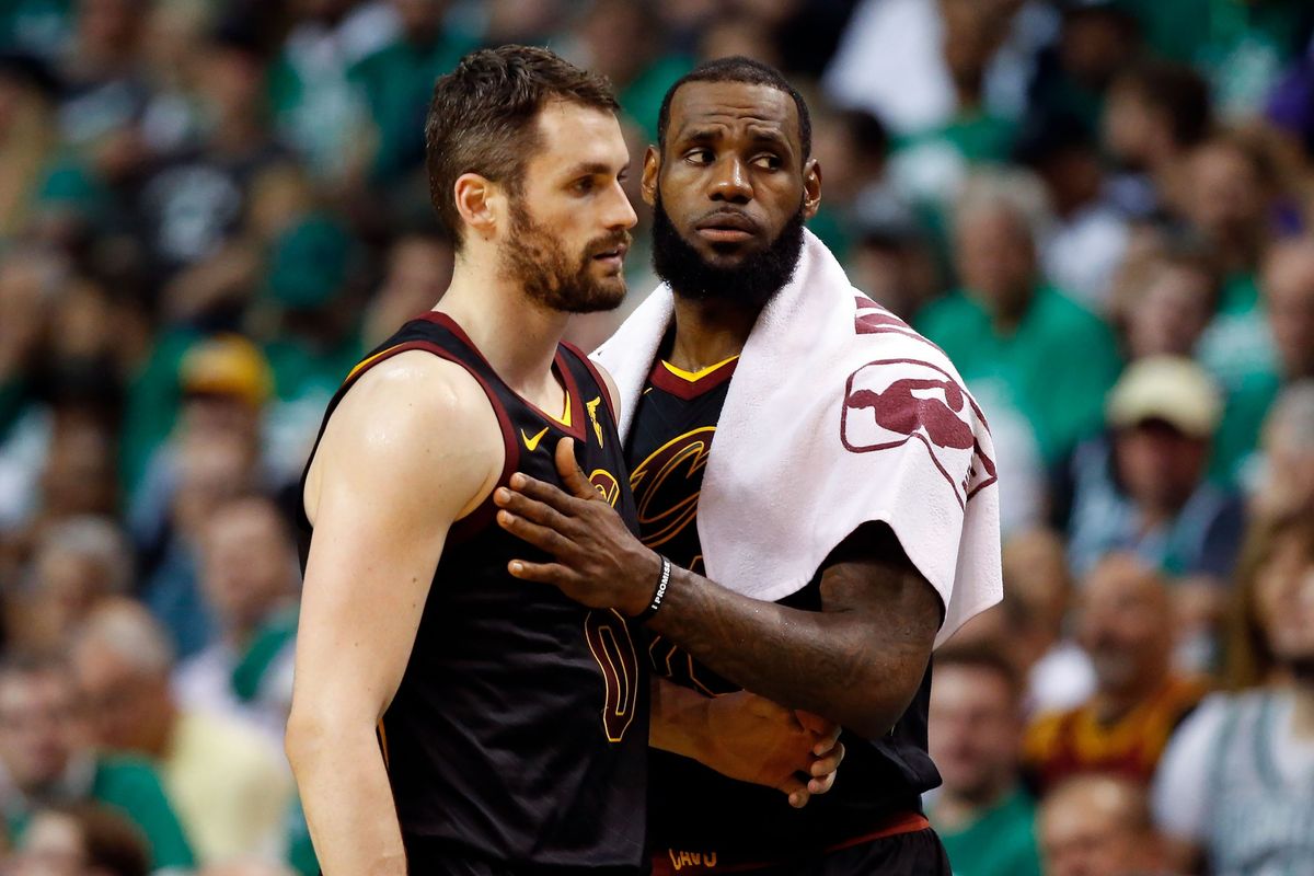 Kevin Love and LeBron James Kevin Love and LeBron James