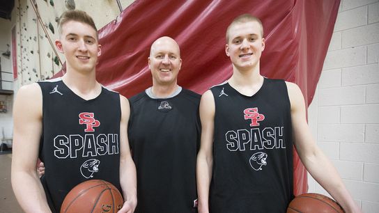 NBA Notebook: Joey and Sam Hauser started a podcast to get their mind off basketball taken at BSJ Headquarters (Celtics)