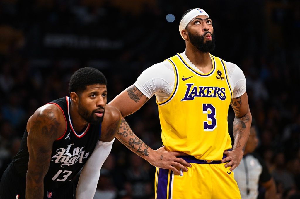 Paul George and Anthony Davis Paul George and Anthony Davis