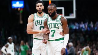 NBA Notebook: Tatum vs. Brown, basketball is back, and Knicks phishing drama taken at BSJ Headquarters (Celtics). Photo by © David Butler II