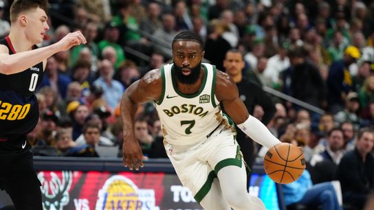 Jayson Tatum, Jaylen Brown look regular season-ready in easy Celtics preseason win over Denver taken at BSJ Headquarters (Celtics)