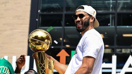 Parade Picks 'n Pops: Incredulous Jayson Tatum, beer tossing, and a player's view taken at the Championship Parade (Celtics)