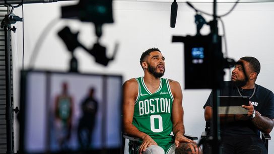 Completed Q&A: Karalis on Celtics training camp/NBA, Thursday, 09.26.2024 taken at the Auerbach Center (Celtics)