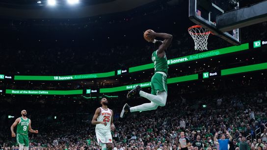BSJ Game Report: Celtics 132, Knicks 109 - Celtics flex championship muscle on ring night blowout of New York taken at TD Garden (Celtics)