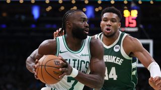 NBA Notebook: Giannis-Jaylen Brown rumors, the Knicks are NBA Champions, and the NBA Draft taken at BSJ Headquarters (Celtics). Photo by © Paul Rutherford