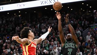 BSJ Live Coverage: Celtics at Hawks 7:30 p.m. - Celtics look to carry momentum after Simons heater taken at State Farm Arena (Celtics). Photo by © Brian Fluharty-Imagn Images