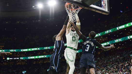 Orlando Magic push limits with physical play, but C's say questionable tactics don't bother them taken at the Auerbach Center (Celtics)