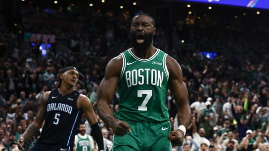 Jaylen Brown was at his playoff best, again, putting questions about his knee to rest taken at TD Garden (Celtics)