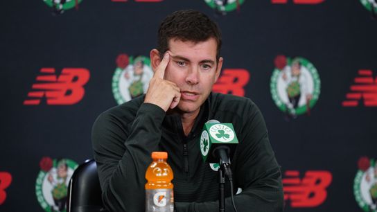 Brad Stevens talks Celtics playoff flame out, offensive issues, and Jaylen Brown comments taken at The Auerbach Center (Celtics)
