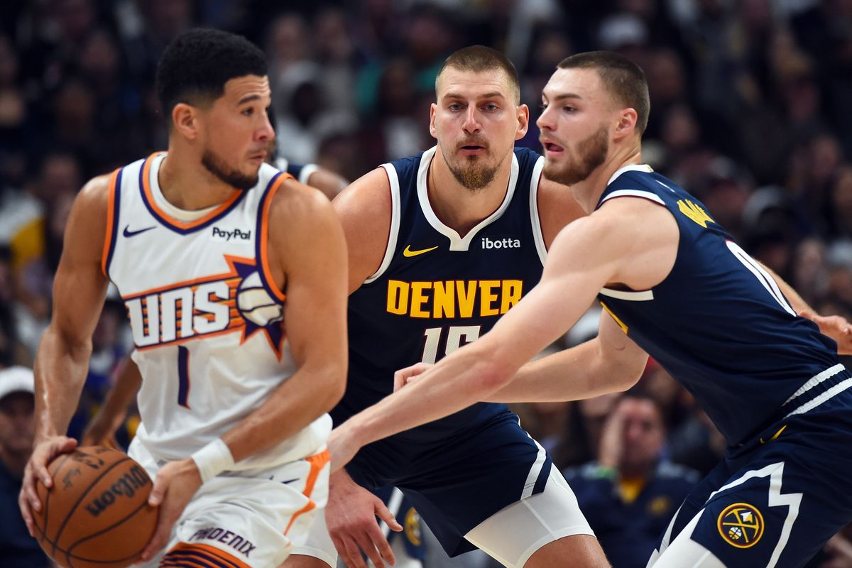 Devin Booker and Nikola Jokic