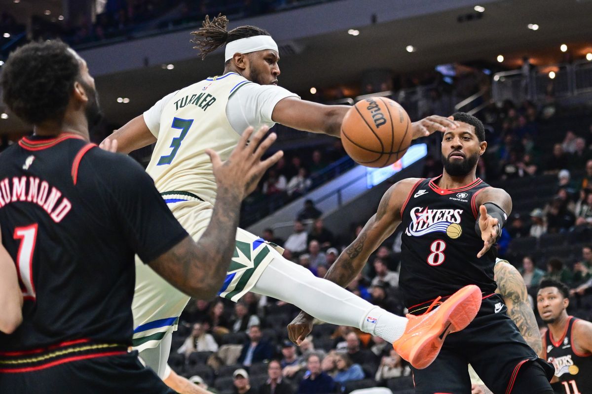 Myles Turner and Paul George Myles Turner and Paul George